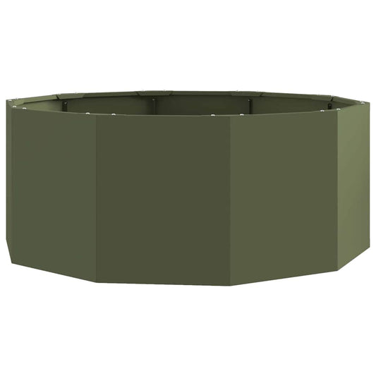 vidaXL Planter Olive Green 90 x 90 x 35 cm Steel