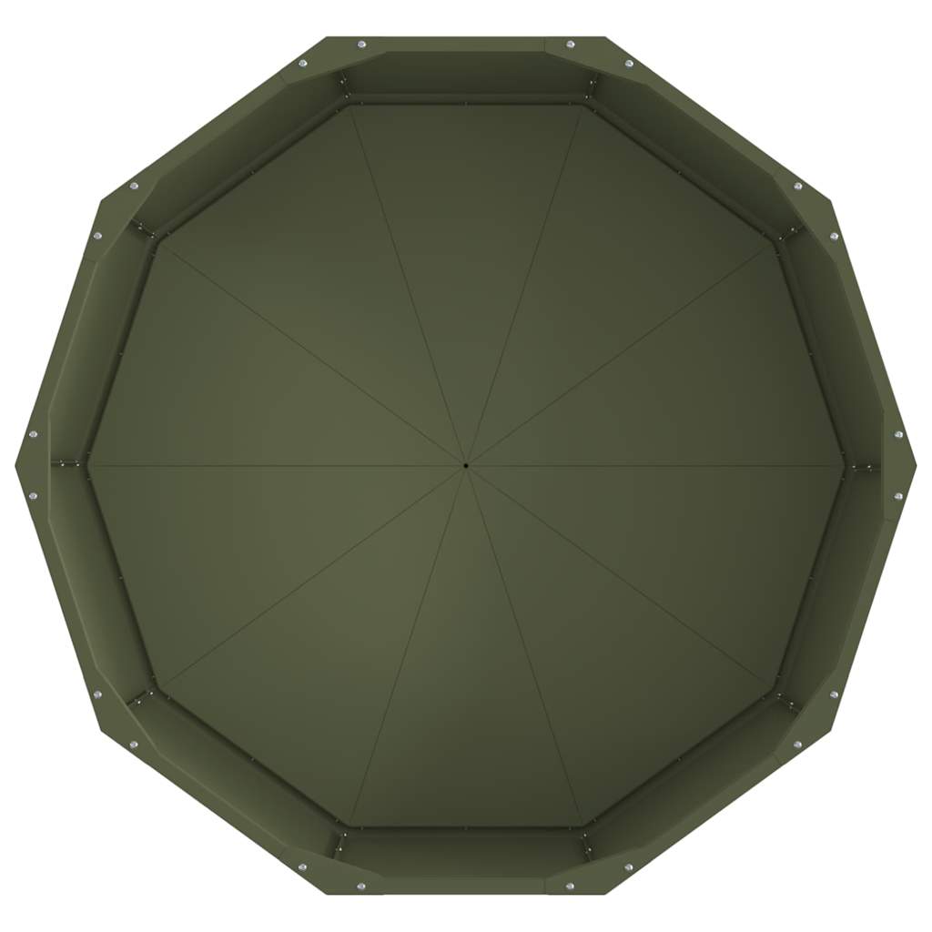 vidaXL Planter Olive Green 90 x 90 x 35 cm Steel