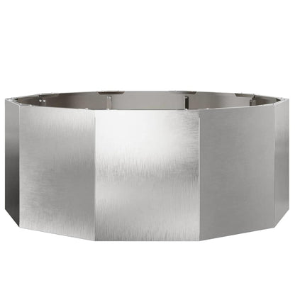 vidaXL Planter Silver 90 x 90 x 35 cm Stainless Steel