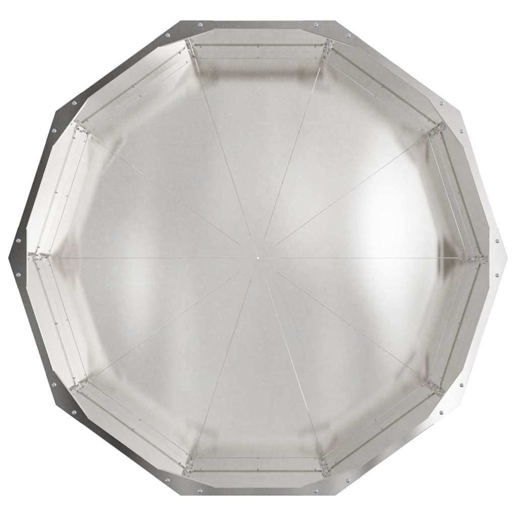 vidaXL Planter Silver 90 x 90 x 35 cm Stainless Steel