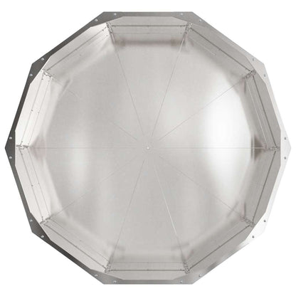 vidaXL Planter Silver 90 x 90 x 35 cm Stainless Steel