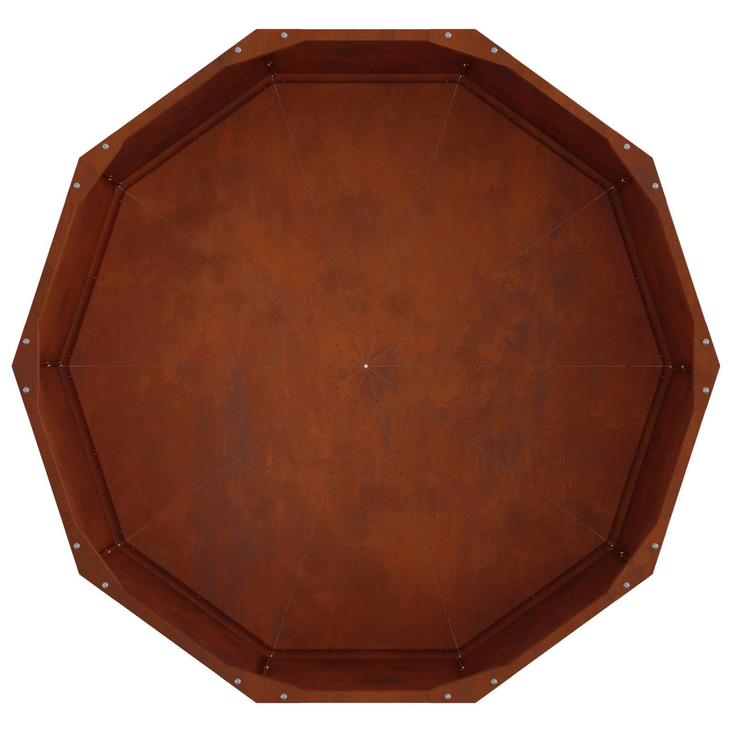 vidaXL Planter Rusty 90 x 90 x 35 cm Weathering Steel