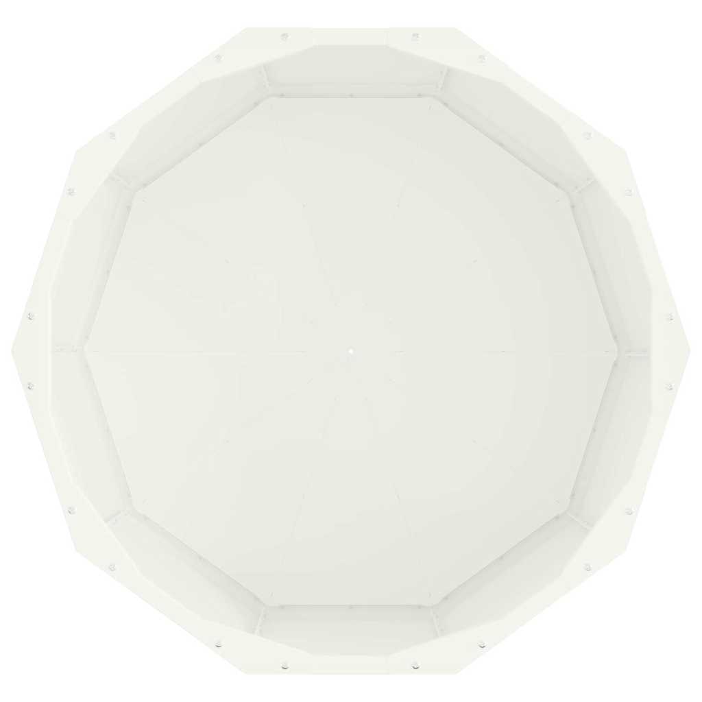 vidaXL Planter White 60 x 60 x 35 cm Steel