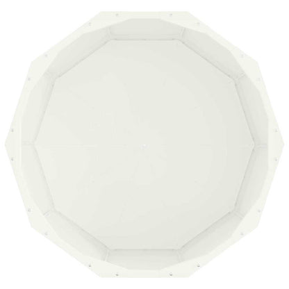 vidaXL Planter White 60 x 60 x 35 cm Steel