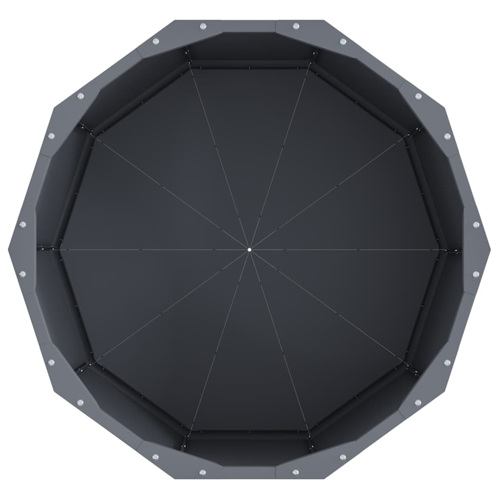 vidaXL Planter Anthracite 60 x 60 x 35 cm Steel