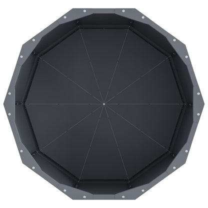 vidaXL Planter Anthracite 60 x 60 x 35 cm Steel