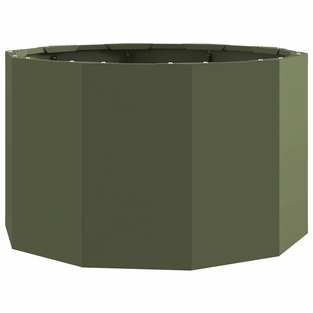 vidaXL Planter Olive Green 60 x 60 x 35 cm Steel