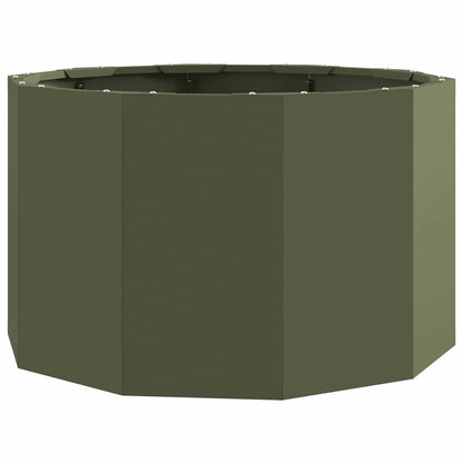 vidaXL Planter Olive Green 60 x 60 x 35 cm Steel