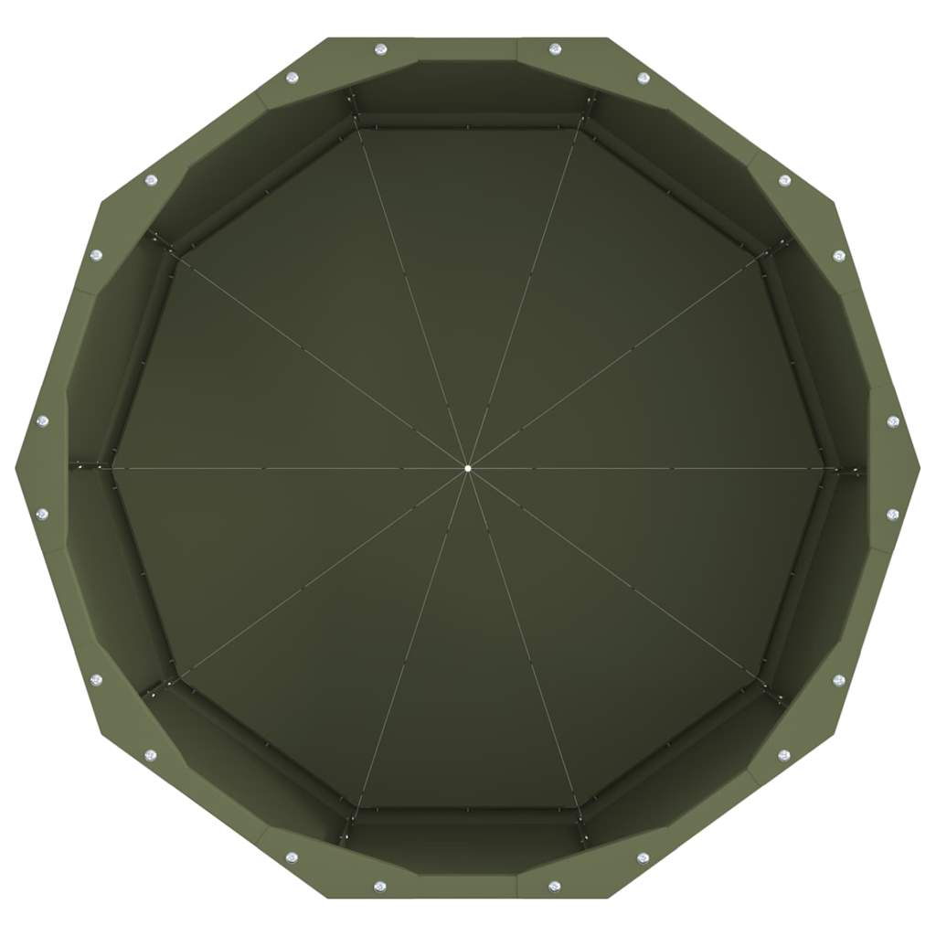vidaXL Planter Olive Green 60 x 60 x 35 cm Steel
