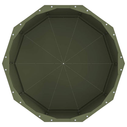 vidaXL Planter Olive Green 60 x 60 x 35 cm Steel