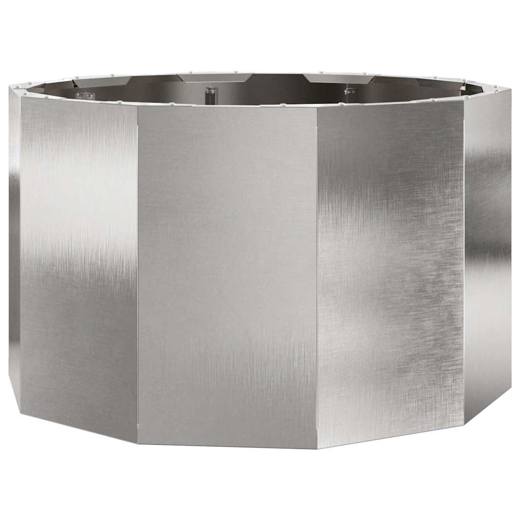 vidaXL Planter Silver 60 x 60 x 35 cm Stainless Steel
