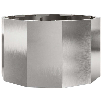 vidaXL Planter Silver 60 x 60 x 35 cm Stainless Steel