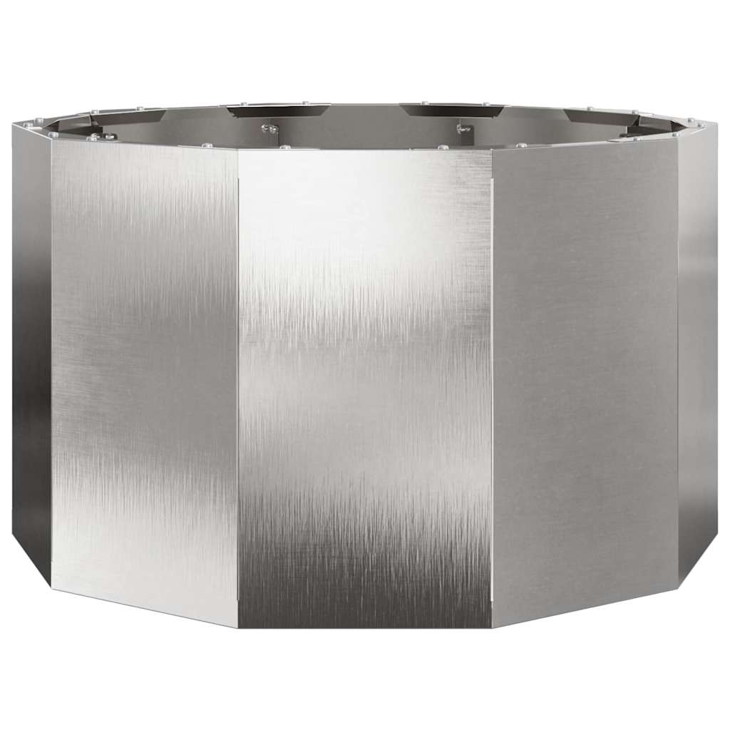 vidaXL Planter Silver 60 x 60 x 35 cm Stainless Steel