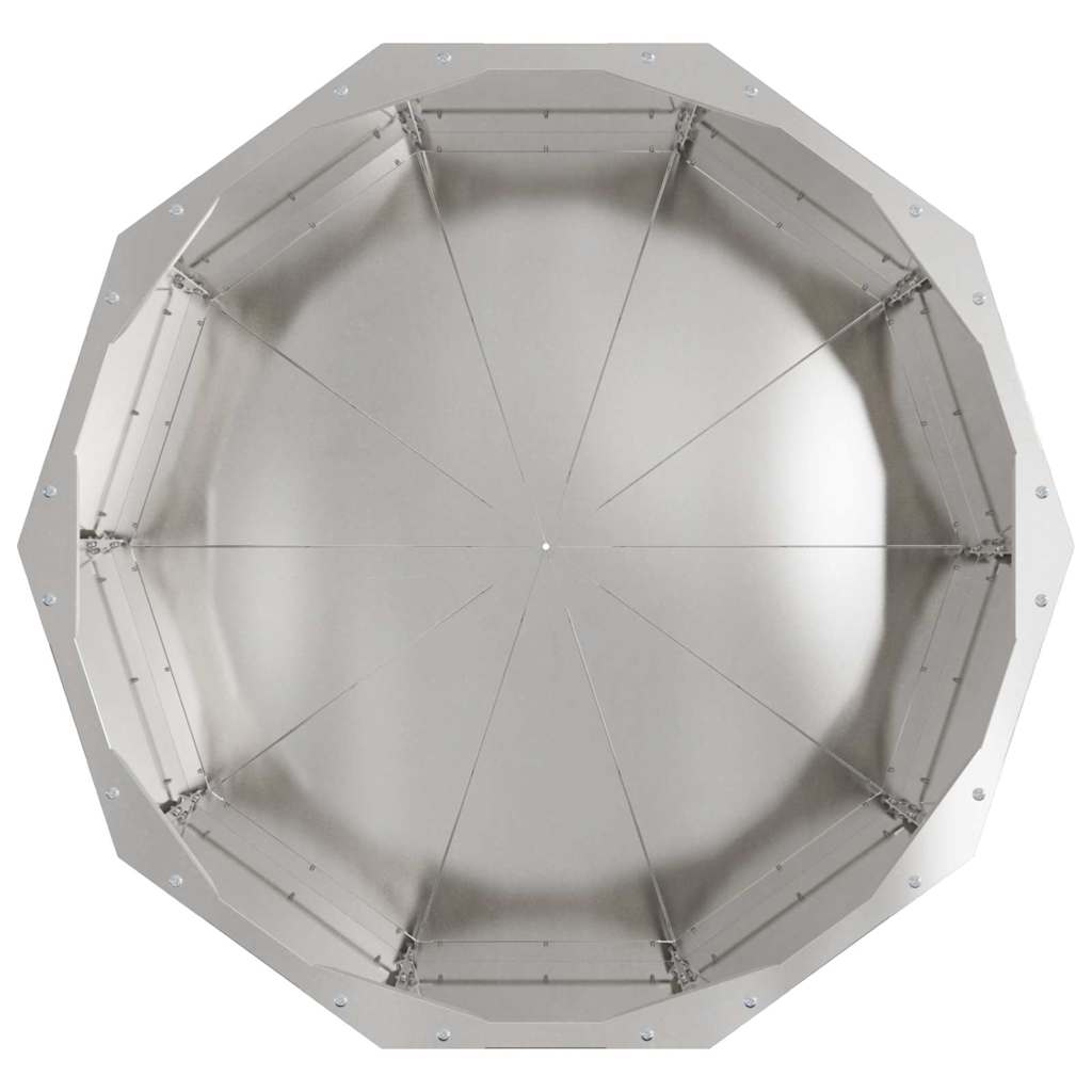 vidaXL Planter Silver 60 x 60 x 35 cm Stainless Steel