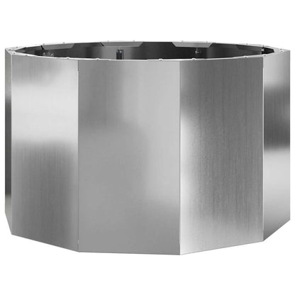 vidaXL Planter Silver 60 x 60 x 35 cm Galvanised Steel