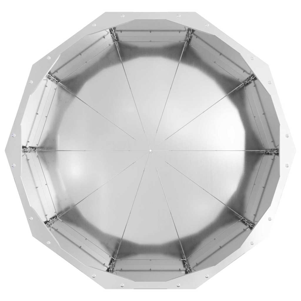 vidaXL Planter Silver 60 x 60 x 35 cm Galvanised Steel