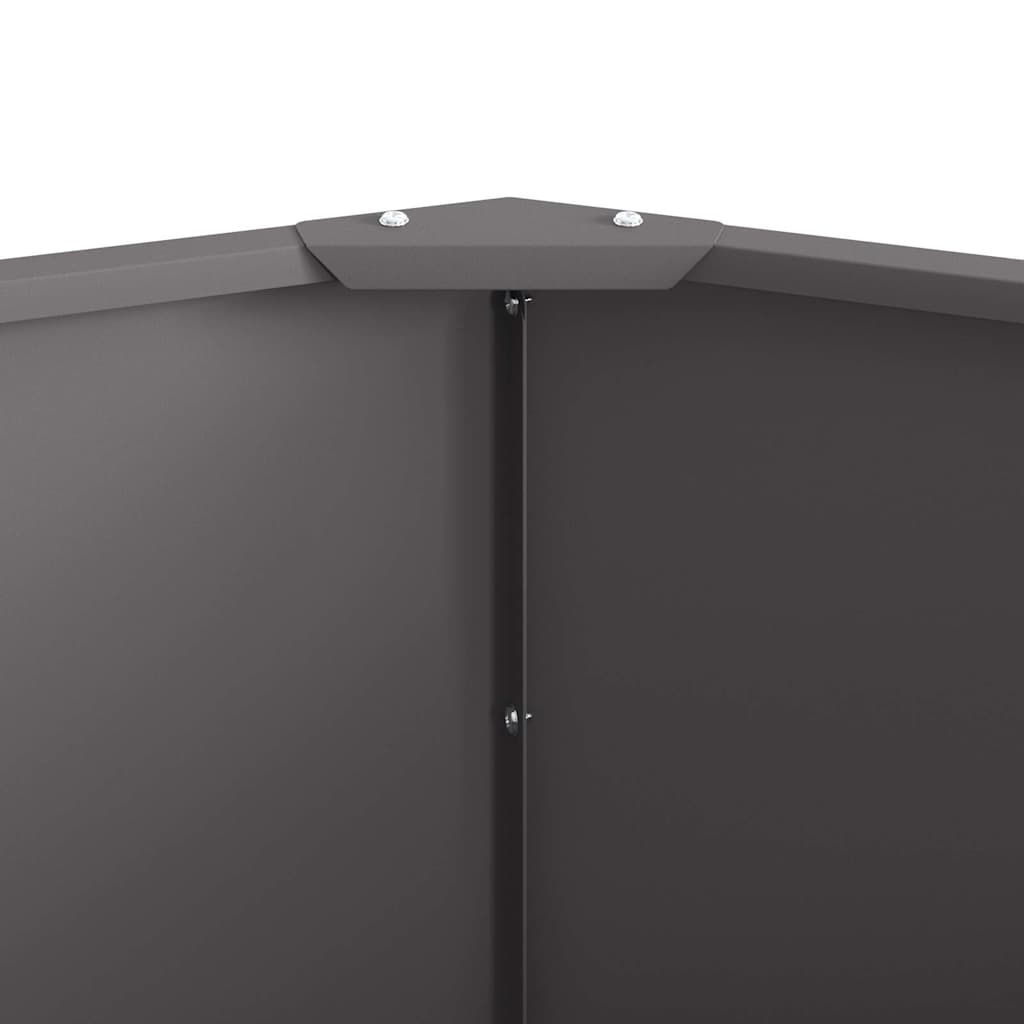 vidaXL Planter Black 120 x 120 x 50 cm Steel