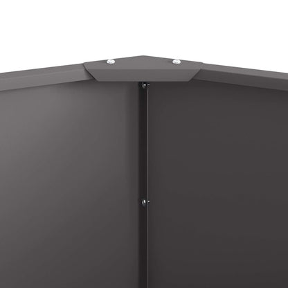 vidaXL Planter Black 120 x 120 x 50 cm Steel