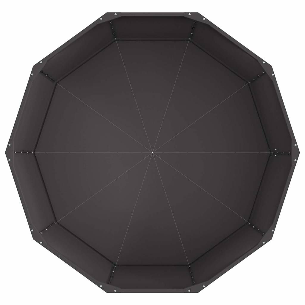 vidaXL Planter Black 120 x 120 x 50 cm Steel
