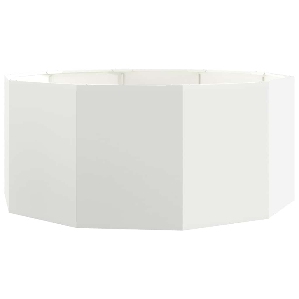 vidaXL Planter White 120 x 120 x 50 cm Steel