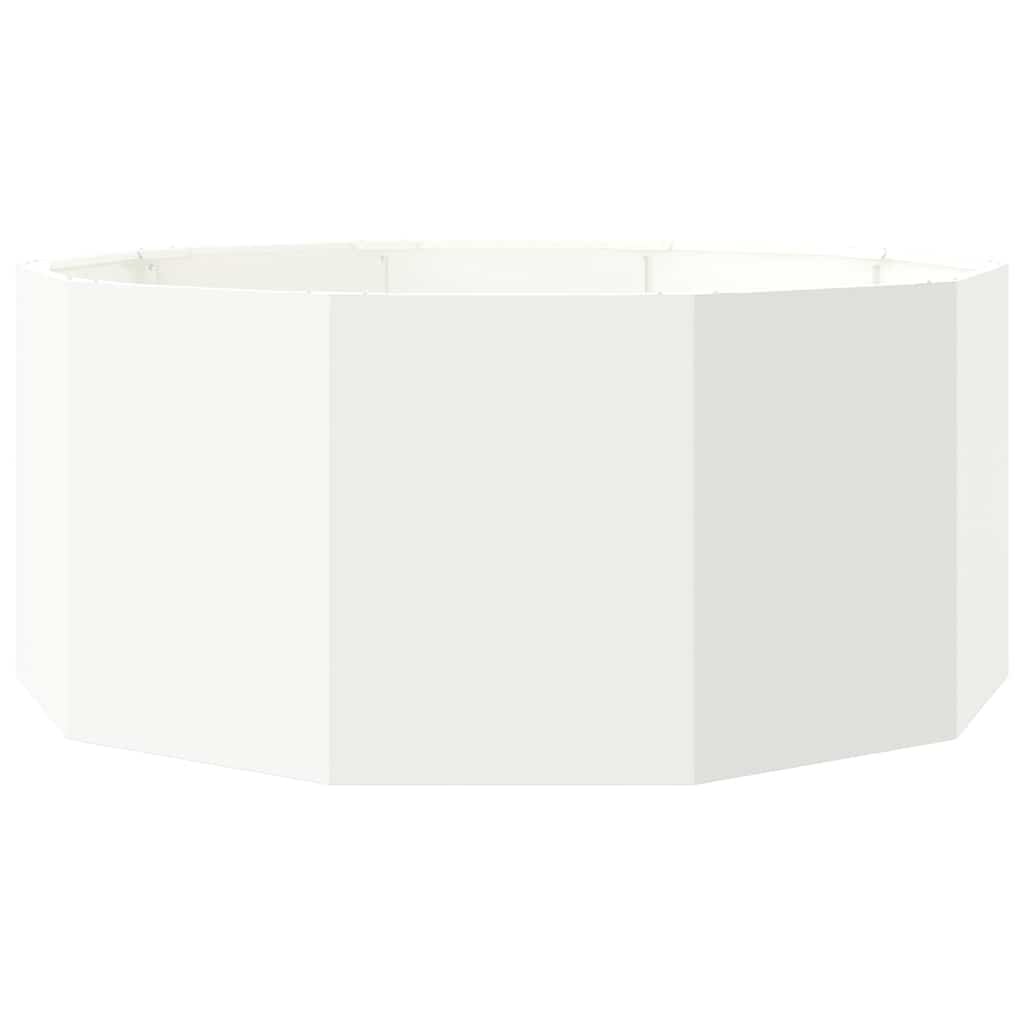 vidaXL Planter White 120 x 120 x 50 cm Steel