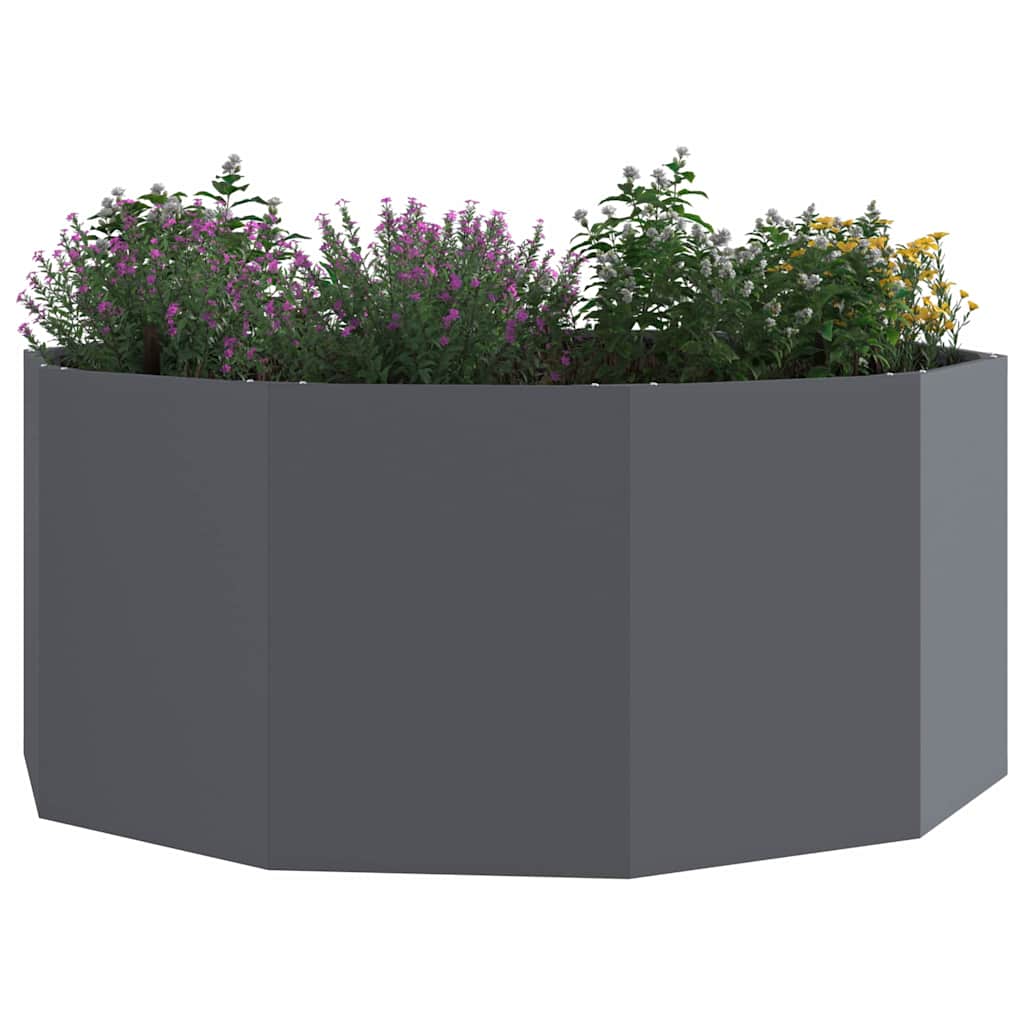vidaXL Planter Anthracite 120 x 120 x 50 cm Steel