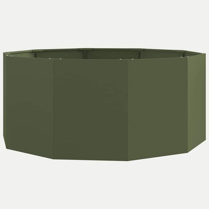 vidaXL Planter Olive Green 120 x 120 x 50 cm Steel