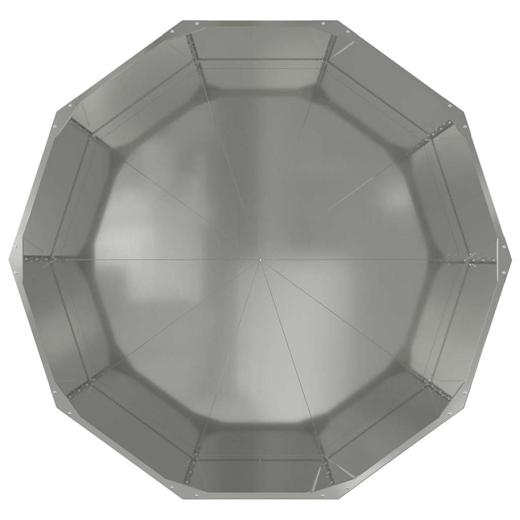 vidaXL Planter Silver 120 x 120 x 50 cm Galvanised Steel