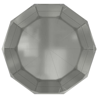 vidaXL Planter Silver 120 x 120 x 50 cm Galvanised Steel