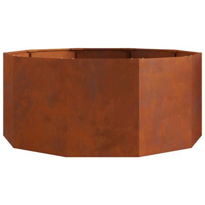 vidaXL Planter Rusty 120 x 120 x 50 cm Weathering Steel