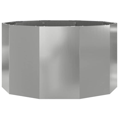 vidaXL Planter Silver 90 x 90 x 50 cm Galvanised Steel