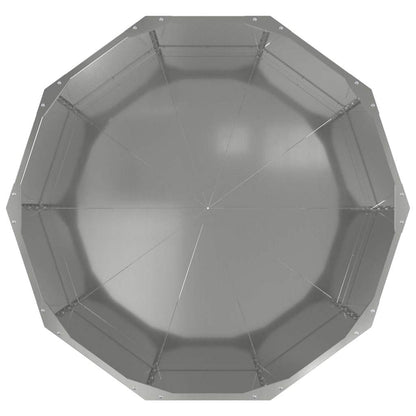 vidaXL Planter Silver 90 x 90 x 50 cm Galvanised Steel