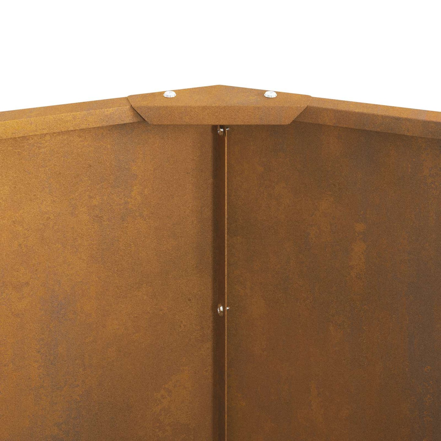 vidaXL Planter Rusty 90 x 90 x 50 cm Weathering Steel