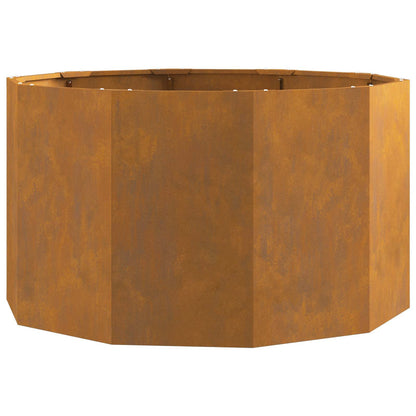 vidaXL Planter Rusty 90 x 90 x 50 cm Weathering Steel