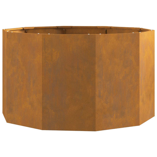 vidaXL Planter Rusty 90 x 90 x 50 cm Weathering Steel