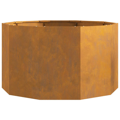 vidaXL Planter Rusty 90 x 90 x 50 cm Weathering Steel