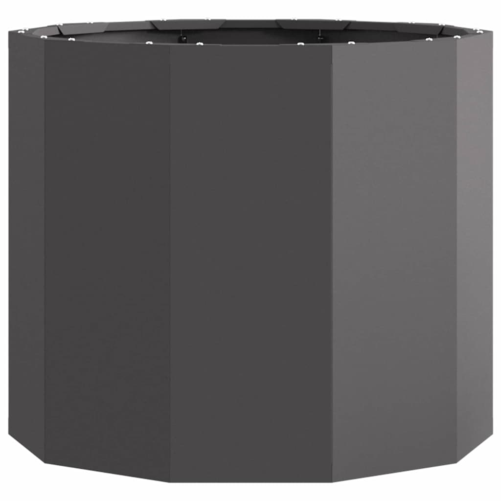 vidaXL Planter Black 60 x 60 x 50 cm Steel