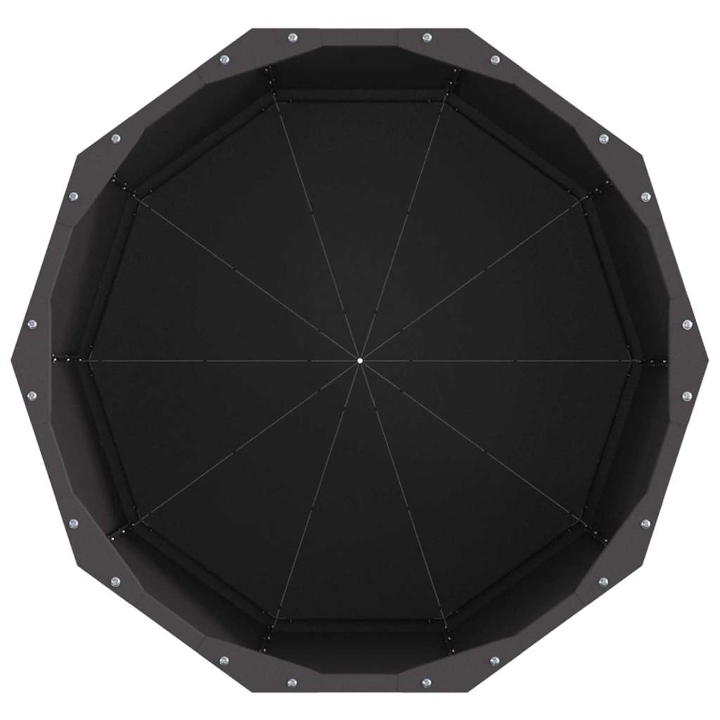 vidaXL Planter Black 60 x 60 x 50 cm Steel