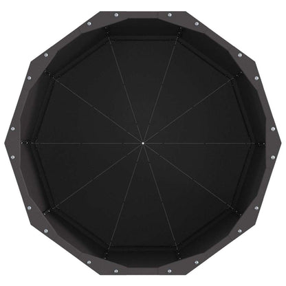 vidaXL Planter Black 60 x 60 x 50 cm Steel