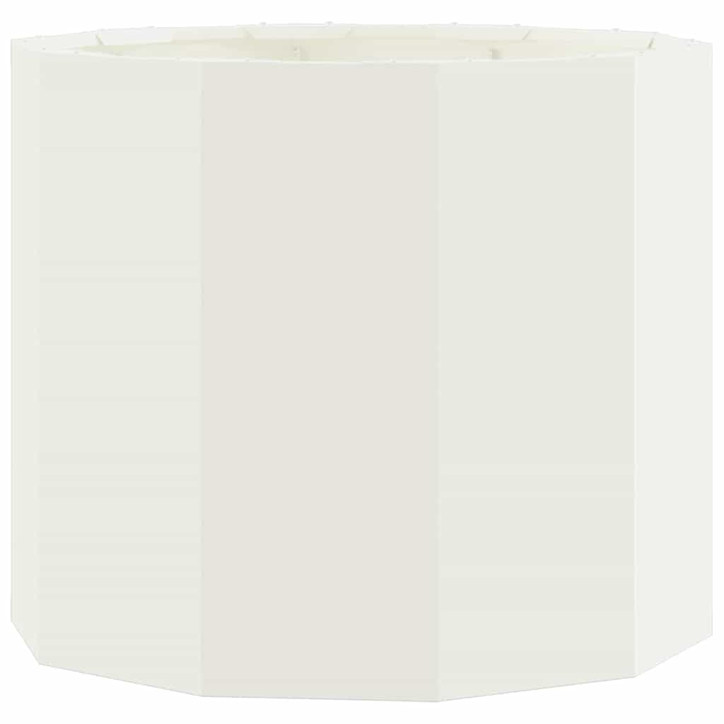 vidaXL Planter White 60 x 60 x 50 cm Steel