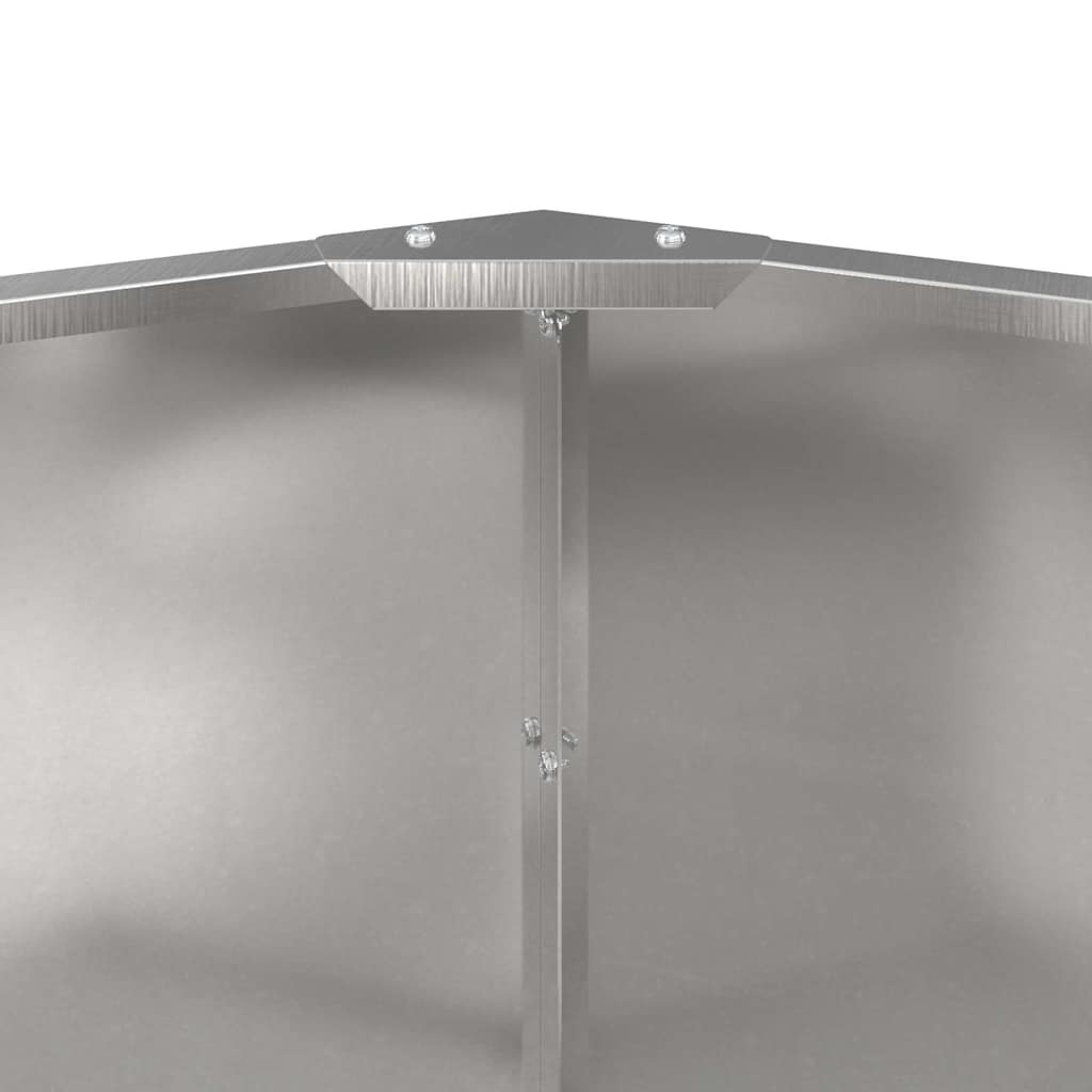 vidaXL Planter Silver 60 x 60 x 50 cm Stainless Steel