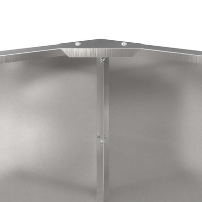 vidaXL Planter Silver 60 x 60 x 50 cm Stainless Steel