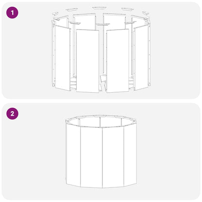 vidaXL Planter Silver 60 x 60 x 50 cm Stainless Steel