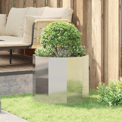 vidaXL Planter Silver 60 x 60 x 50 cm Stainless Steel