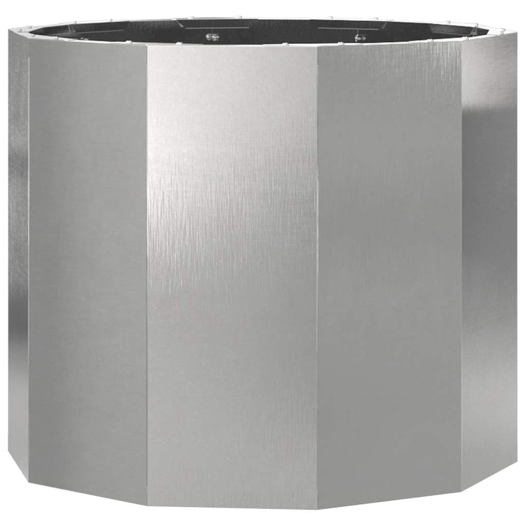 vidaXL Planter Silver 60 x 60 x 50 cm Stainless Steel