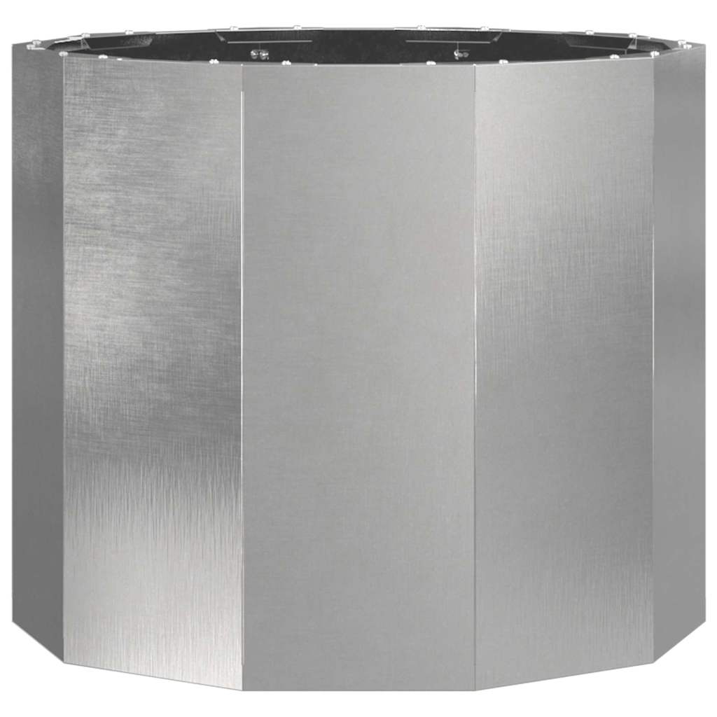 vidaXL Planter Silver 60 x 60 x 50 cm Stainless Steel