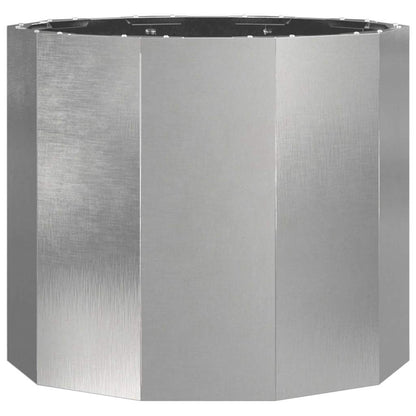 vidaXL Planter Silver 60 x 60 x 50 cm Stainless Steel