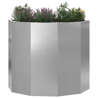 vidaXL Planter Silver 60 x 60 x 50 cm Stainless Steel