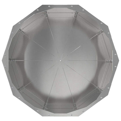 vidaXL Planter Silver 60 x 60 x 50 cm Stainless Steel