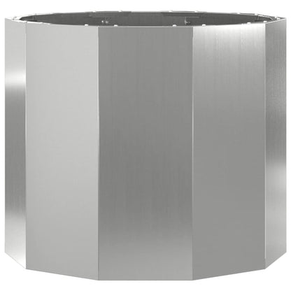 vidaXL Planter Silver 60 x 60 x 50 cm Galvanised Steel